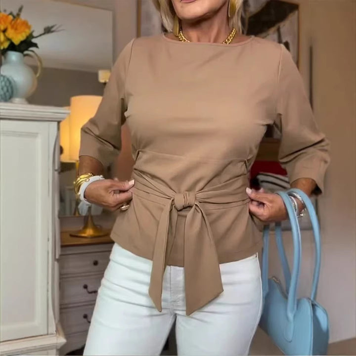 Damen Elegante Bluse mit Schleifen-Detail Echo Archiv