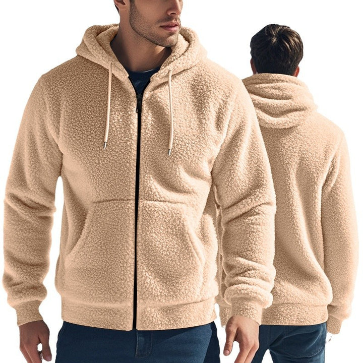 Herren Fleecejacke mit Kapuze Echoarchiv