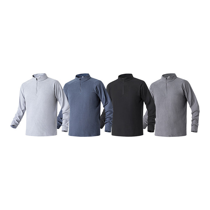 Herren Atmungsaktives Thermo‑Waffelshirt mit Halbzip und Raglanärmeln Echo Archiv