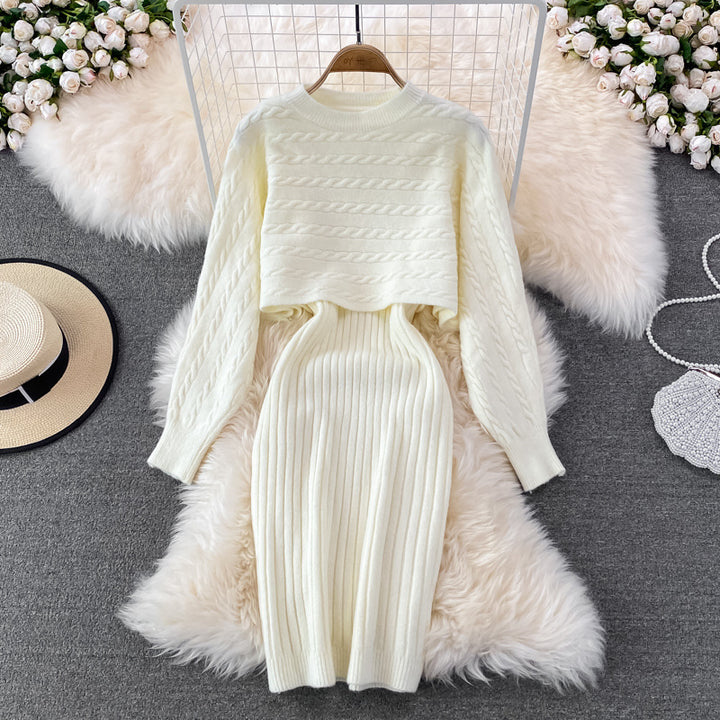 Damen Strickset mit Rippenstruktur Echo Archiv