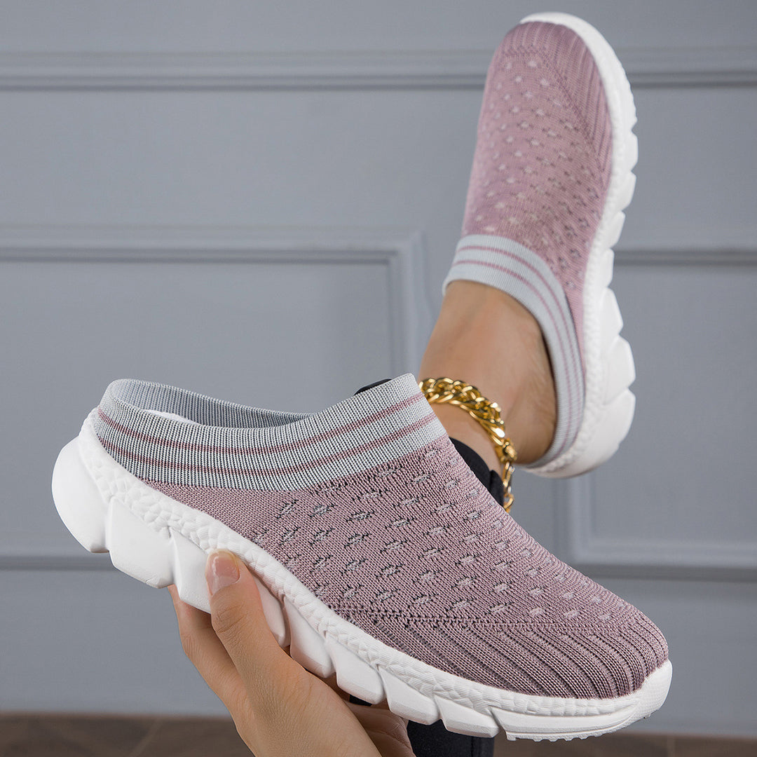 Damen nan sockenähnlicher Komfort-Slipper mit punktelastischem Strickoberteil segmentierter Dämpfungssohle und weichem Komfortfußbett Echo Archiv