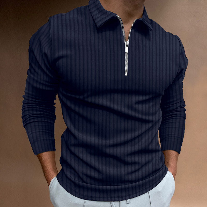 Herren modischer Poloshirt mit Reißverschluss Echoarchiv