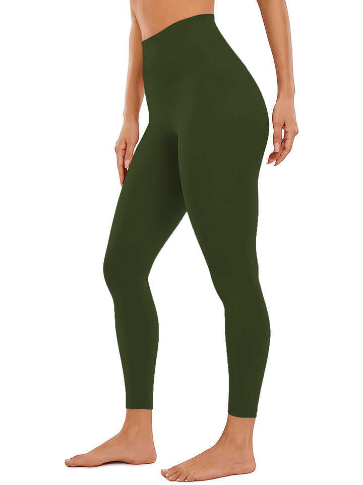 Damen Hohe Taillen Yoga-Leggings mit Bauchkontrolle und hohem Stretch echoarchiv-