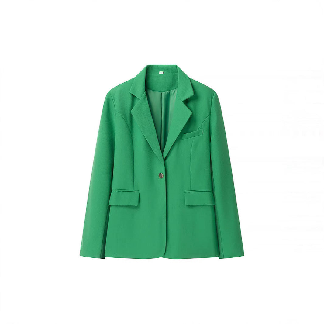 Damen Bouclé-Zweiteiler mit tailliertem Longblazer, Korsagen-Croptop und hochgeschnittener Shorts Echo Archiv