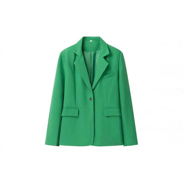 Damen Bouclé-Zweiteiler mit tailliertem Longblazer, Korsagen-Croptop und hochgeschnittener Shorts Echo Archiv