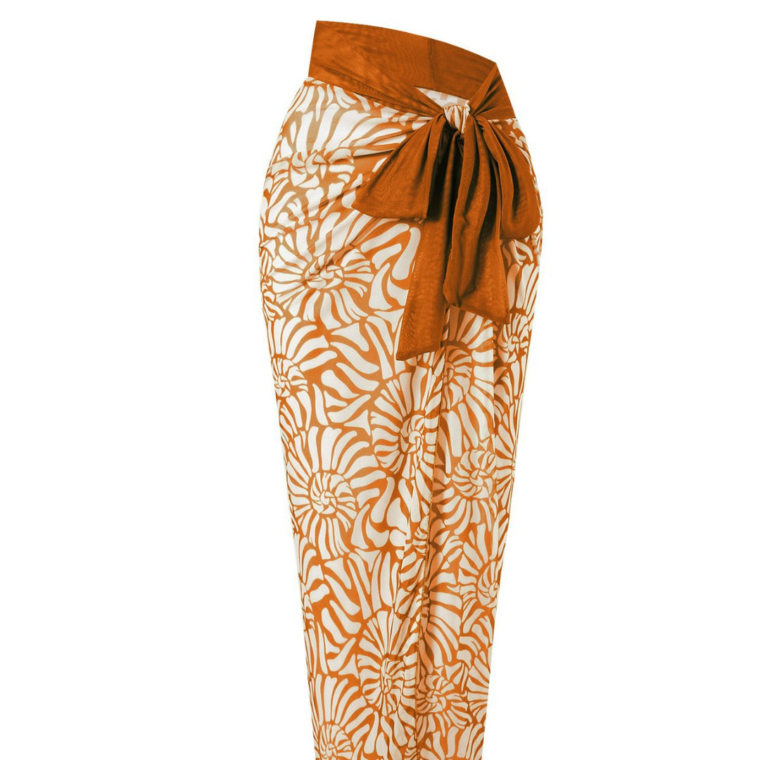 Damen Eleganter Beachwear mit floralem Überrock Echo Archiv