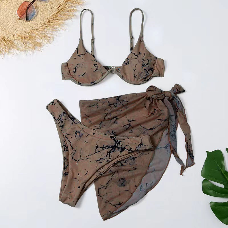 Damen Triangel-Bikini-Set mit verspieltem Wickelrock Echo Archiv