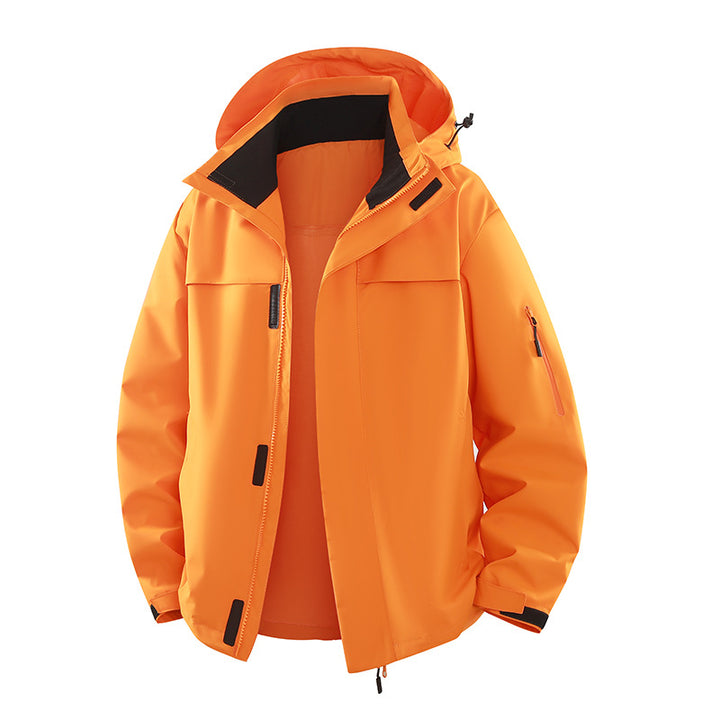 Herren Urbaner Softshell-Outdoorblouson mit Kapuze, verdecktem Reißverschluss und Mehrfach-Taschen Echo Archiv