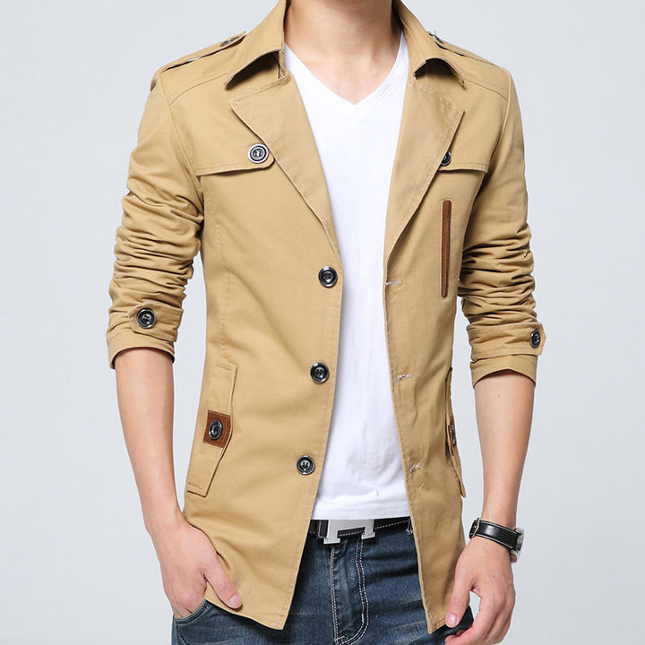 Herren modische Leinenjacke mit modernen Details Echoarchiv