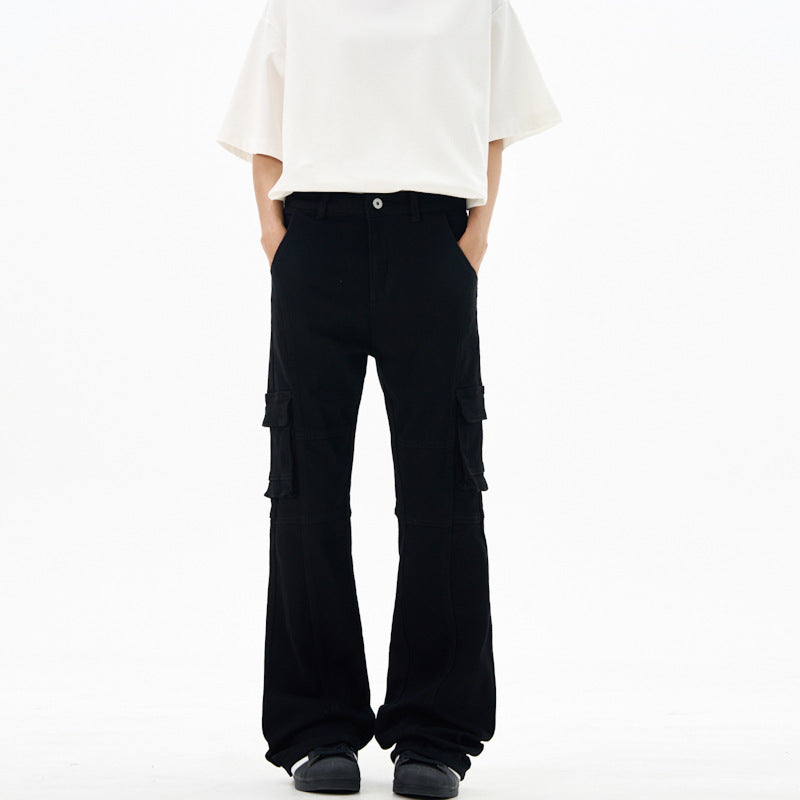 Damen Cargohose im Flared-Cut mit Utility-Taschen und verlängertem Saum Echo Archiv