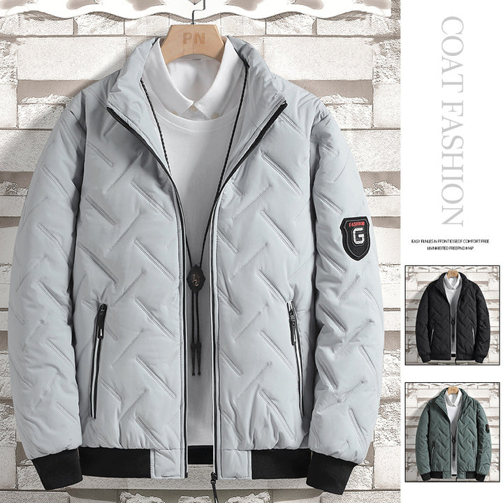 Herren moderne gesteppte Bomberjacke Echoarchiv