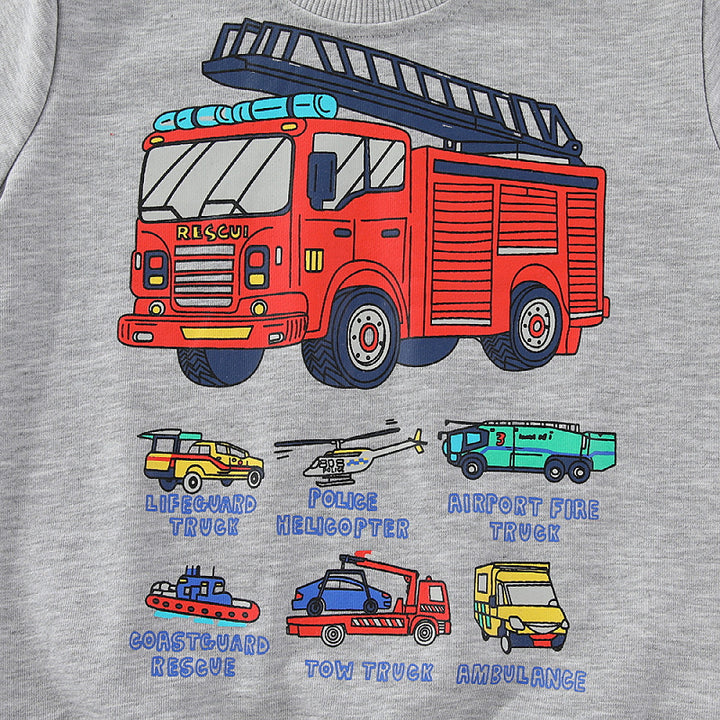 Jungen Sweatshirt mit coolem Feuerwehrdesign Echo Archiv