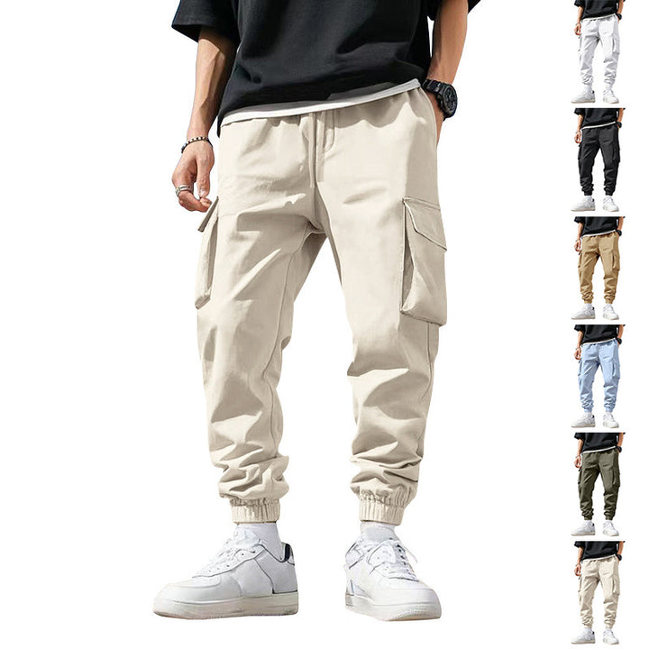 Herren Cargo-Hose mit elastischem Bund und multifunktionalen Taschen Echoarchiv