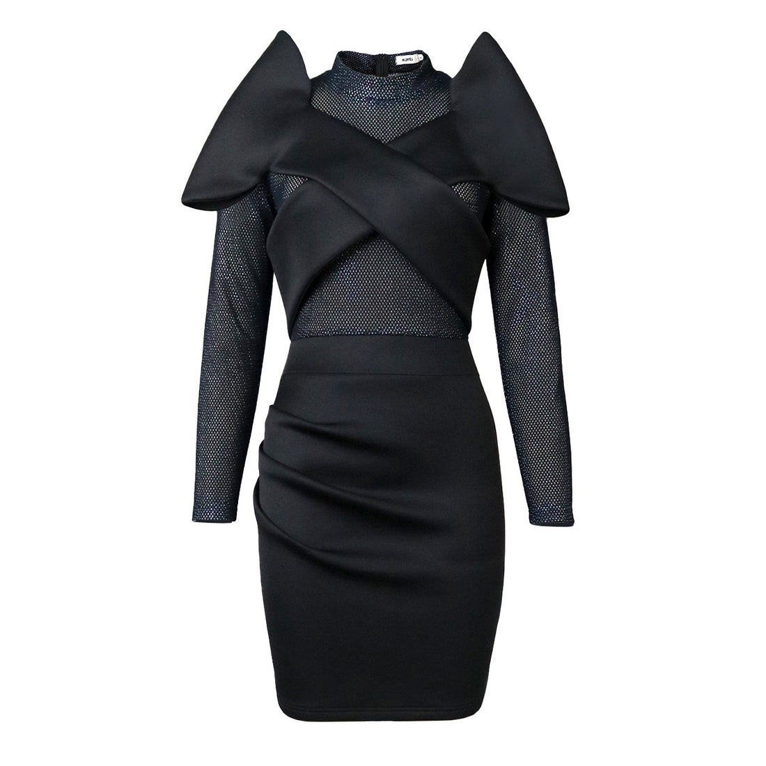 Damen Elegantes Cocktailkleid mit innovativem Rüschendesign – Élara