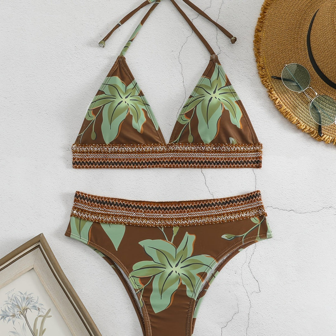 Damen Triangel-Bikini mit floralem Muster und komfortablem Tragekomfort Echo Archiv