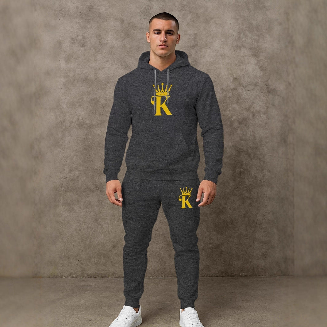 Herren bequemer Hoodie und Jogginghose Set Echoarchiv