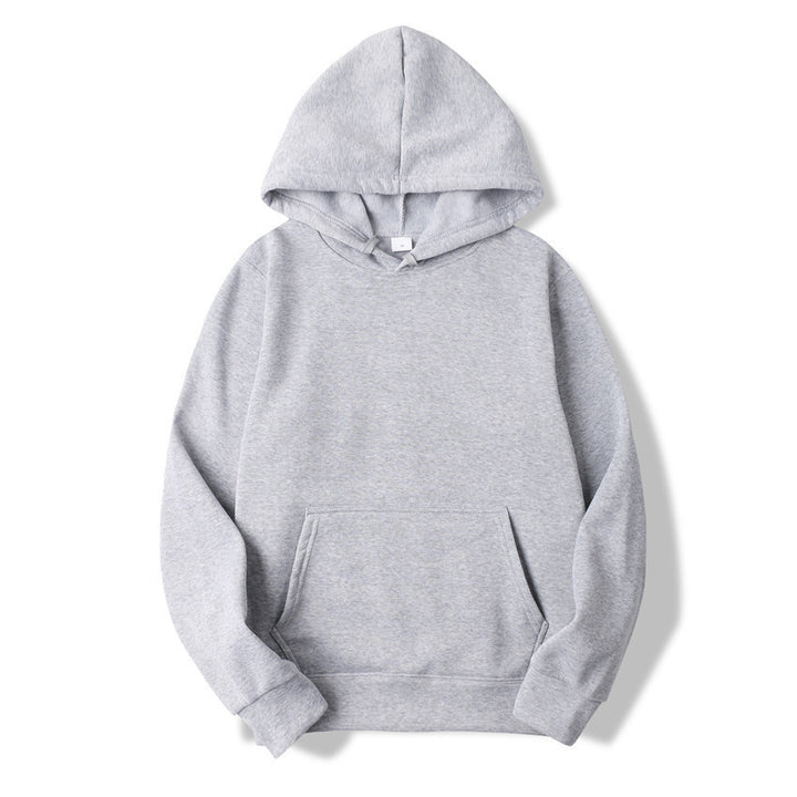 Unisex schlichter Kapuzenpullover mit Kängurutasche, gerippten Bündchen und relaxed Fit Echo Archiv