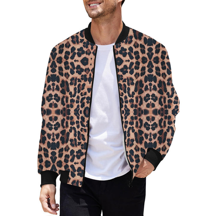 Herren modische Bomberjacke mit Tiermuster Echoarchiv
