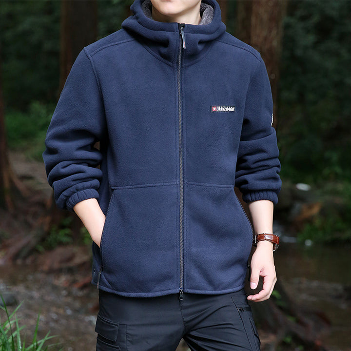 Herren Fleecejacke mit Kapuze Echo Archiv