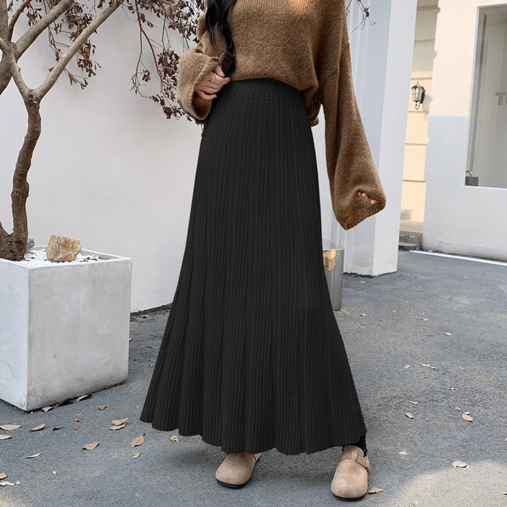 Damen Langer, plissierter Jersey-Rock Echo Archiv