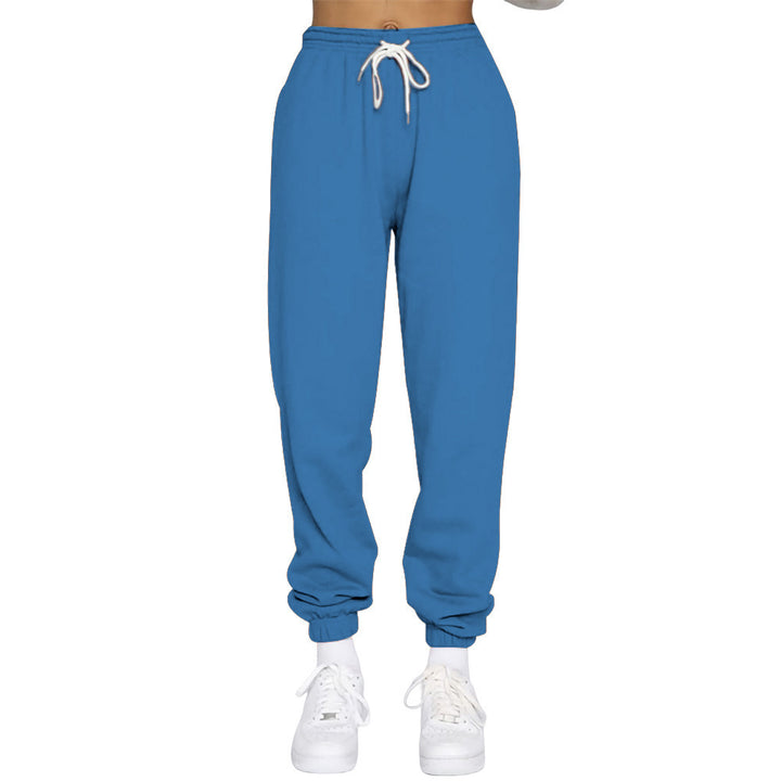 Damen nan High‑Waist Relax-Jogginghose mit elastischem Komfortbund, Kordelzug und gerippten Knöchelbündchen Echo Archiv