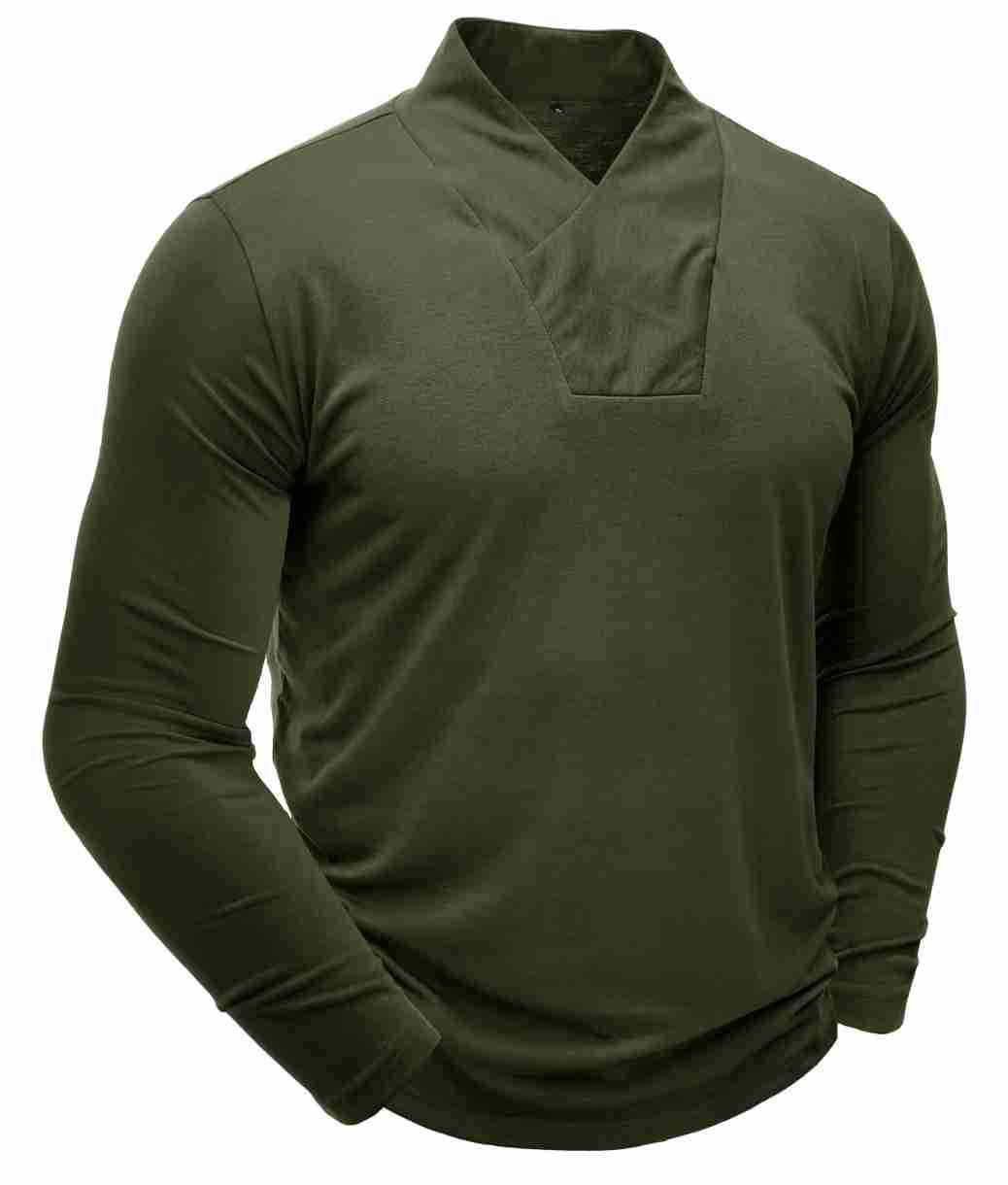 Herren Longsleeve mit V-Ausschnitt Echoarchiv