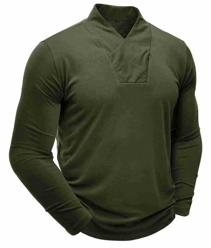 Herren Longsleeve mit V-Ausschnitt Echoarchiv