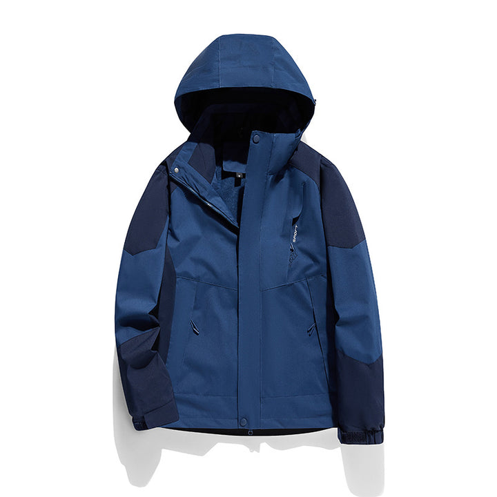 Damen zweilagige Softshell‑Outdoorjacke mit abnehmbarem Fleece‑Innenlayer und Kapuze Echoarchiv