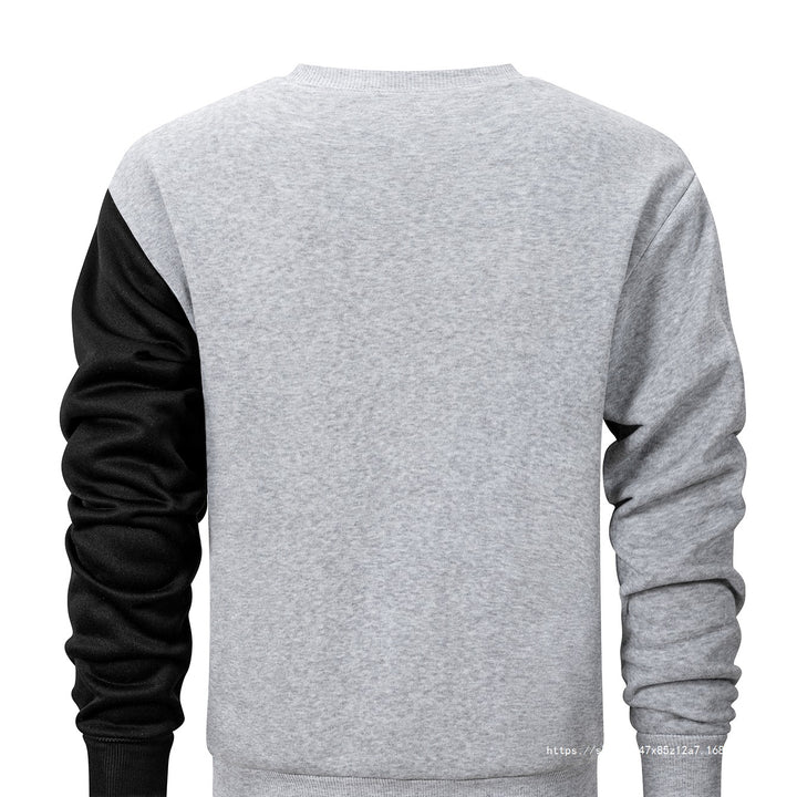 Herren Sweatshirt mit zweifarbiger Blockoptik, Rundhals & weichem Baumwoll‑Mix Echo Archiv