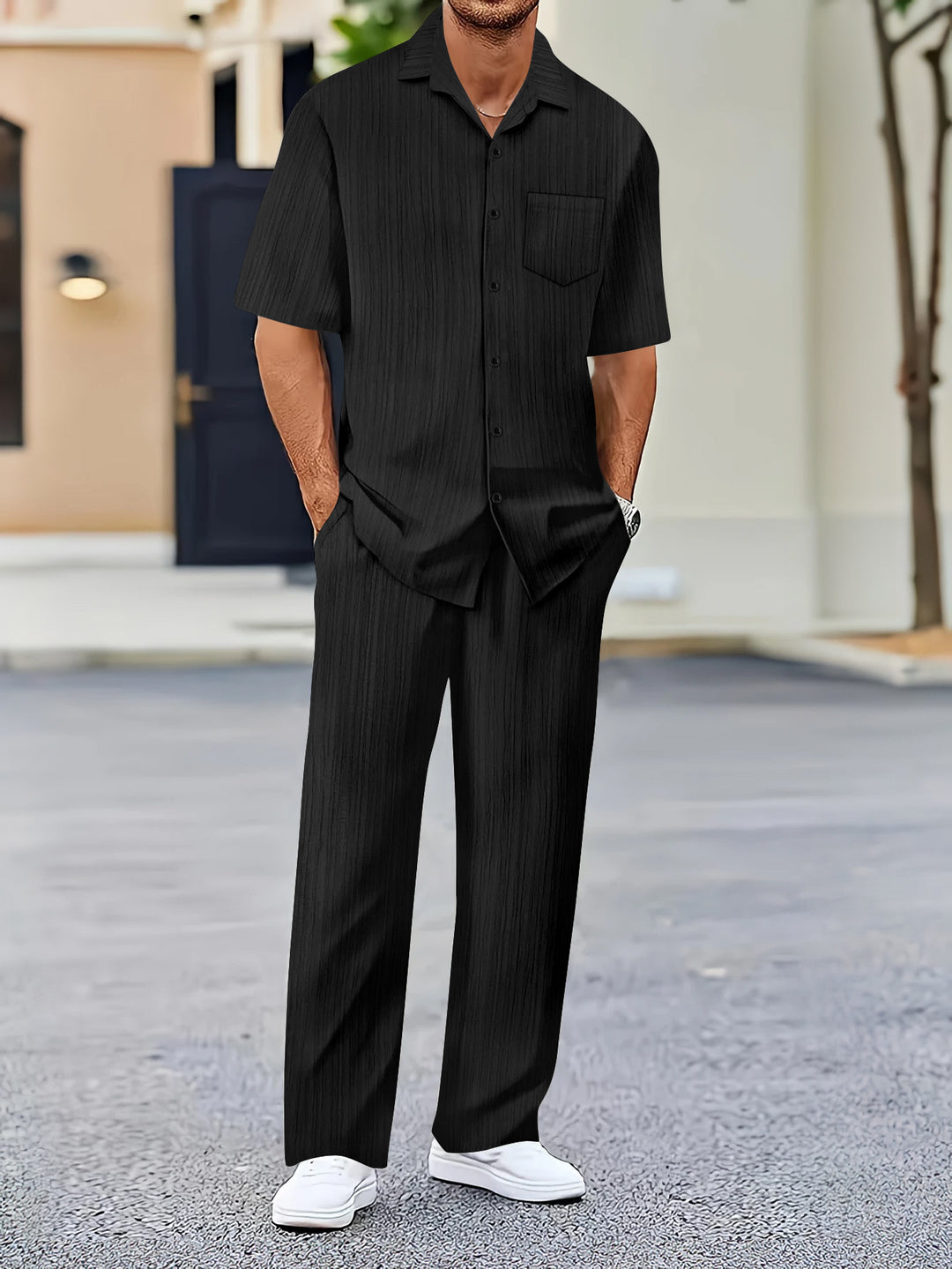 Herren eleganter und bequemer Freizeitanzug Echoarchiv