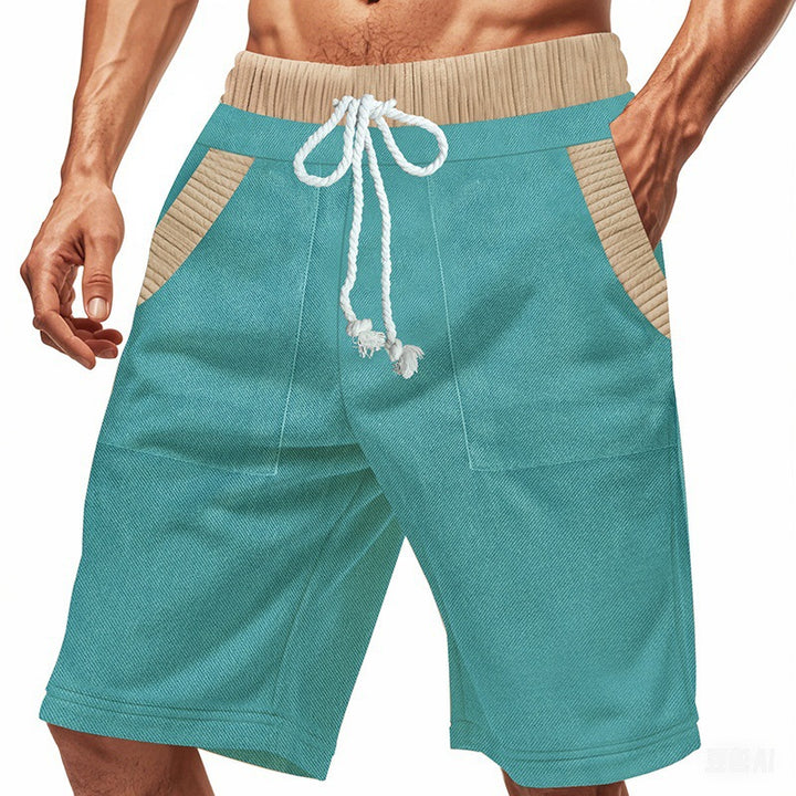 Herren lässige Short mit modernem strukturiertem Design und praktischen Taschen Echoarchiv
