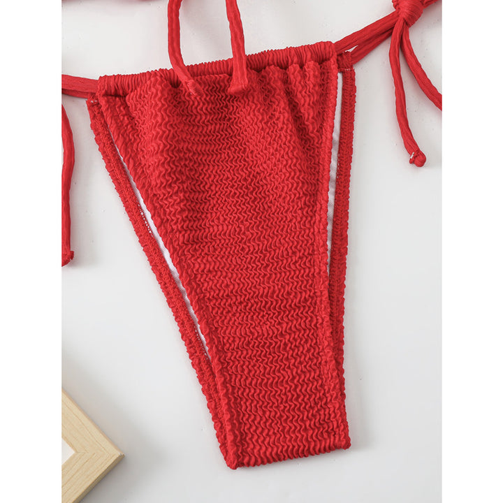 Damen Triangelbikini mit raffinierten Knoten und hochwertigem Häkel-Design Echo Archiv
