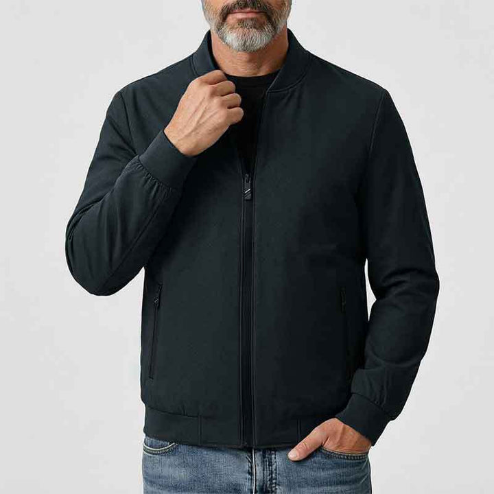 Herren Sportliche Übergangsjacke mit hohem Kragen und seitlichen Reißverschlusstaschen Echo Archiv 1788242364