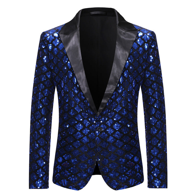 Herren Glitzernder Paillettenblazer Echoarchiv
