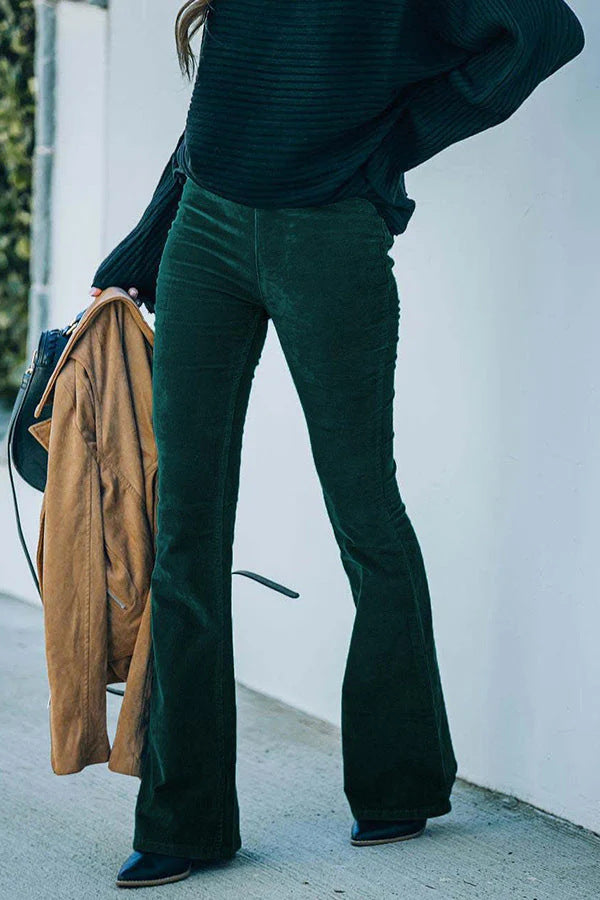 Damen Elegante und figurschmeichelnde Schlaghose Echo Archiv