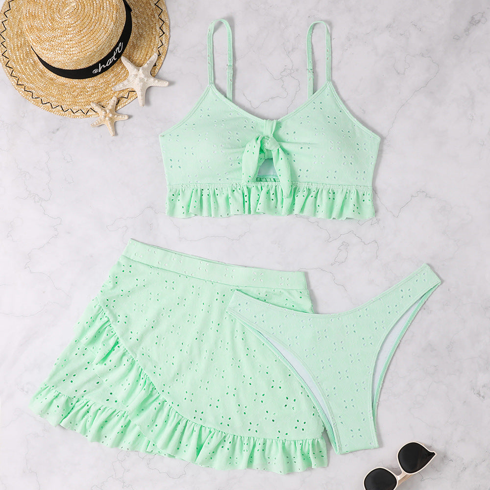Damen Crop-Top und Rock-Set mit verspieltem Design Echo Archiv