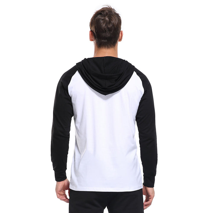 Herren Kapuzenpullover mit kontrastierenden Ärmeln Echoarchiv