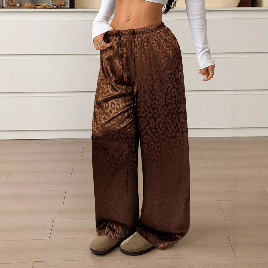 Damen Elegante Weite Leoprint-Hose Echo Archiv