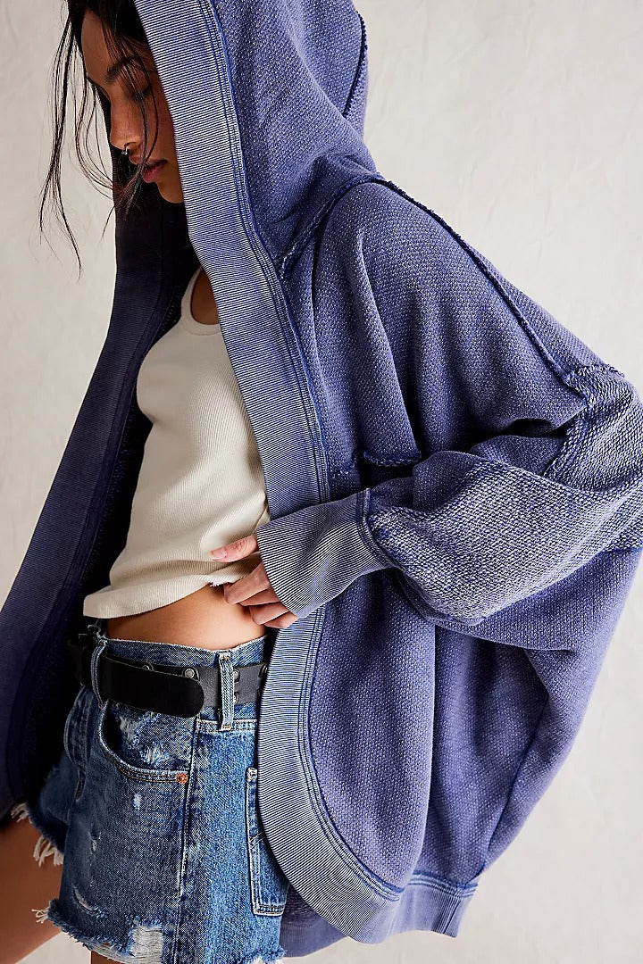 Damen Lässige Oversize Sweatjacke – Célinea