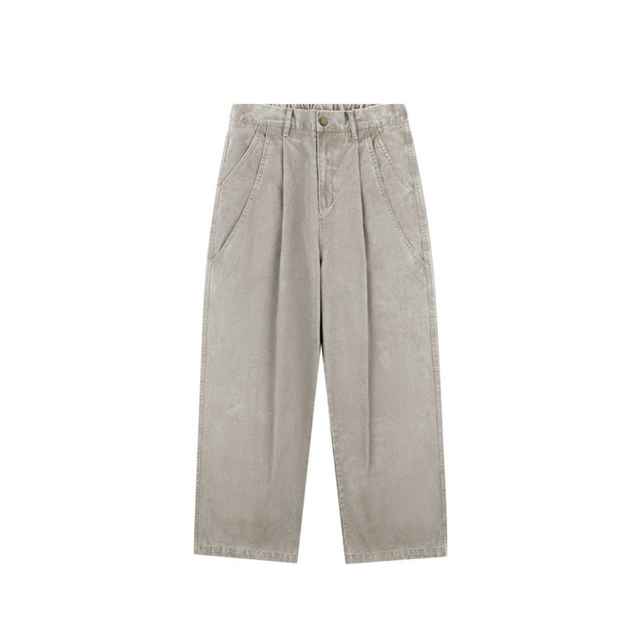 Damen Hochtaillierte Culotte-Hose mit weitem Bein, Bundfalten und soften Denimgriff Echo Archiv