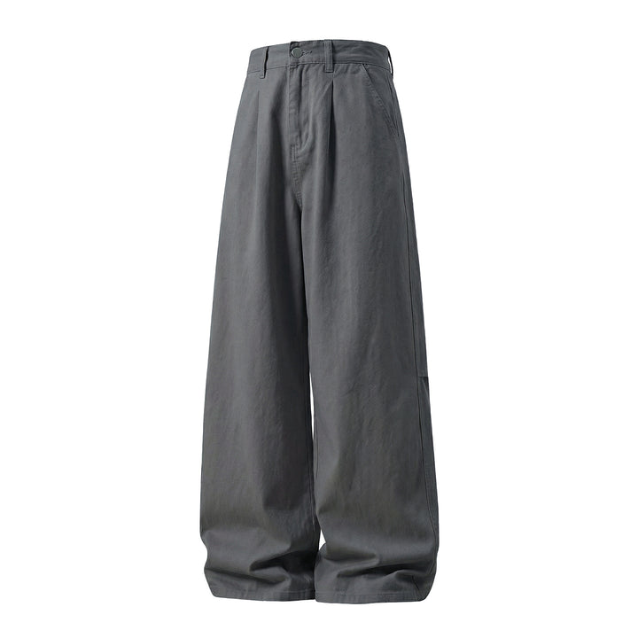 Damen Extraweite High-Waist Palazzo-Hose aus Canvas mit Bundfalten und Utility-Detail Echo Archiv