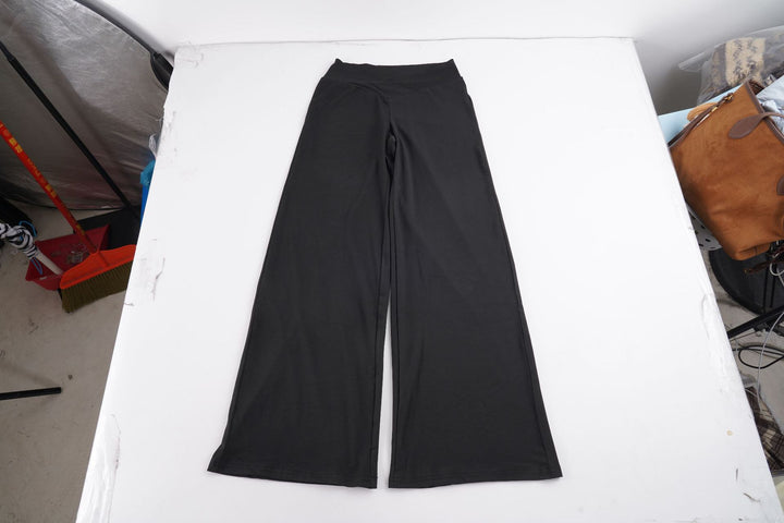 Damen Weite Palazzo-Hose mit V-Bund, Stretch-Jersey und hoher Taille Echo Archiv