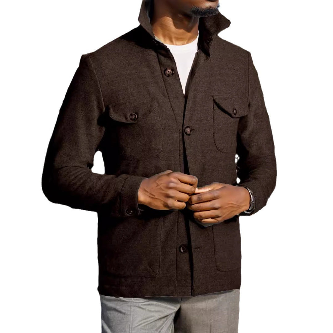 Herren Funktionsjacke mit hochschließendem Kragen und praktischen Taschen Echoarchiv