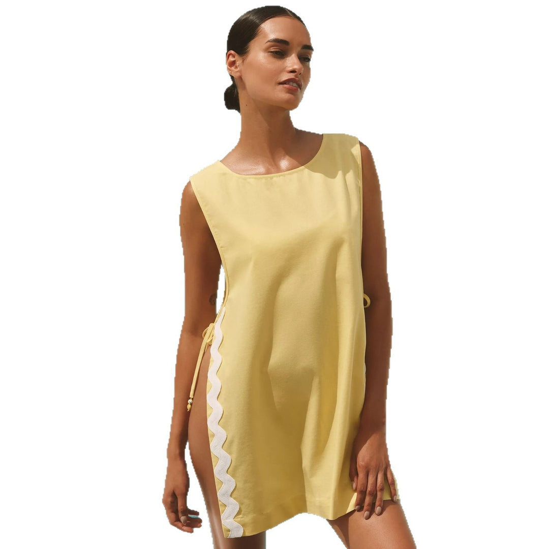 Damen lässiges Sommerkleid mit seitlichen Bindebändern Echo Archiv