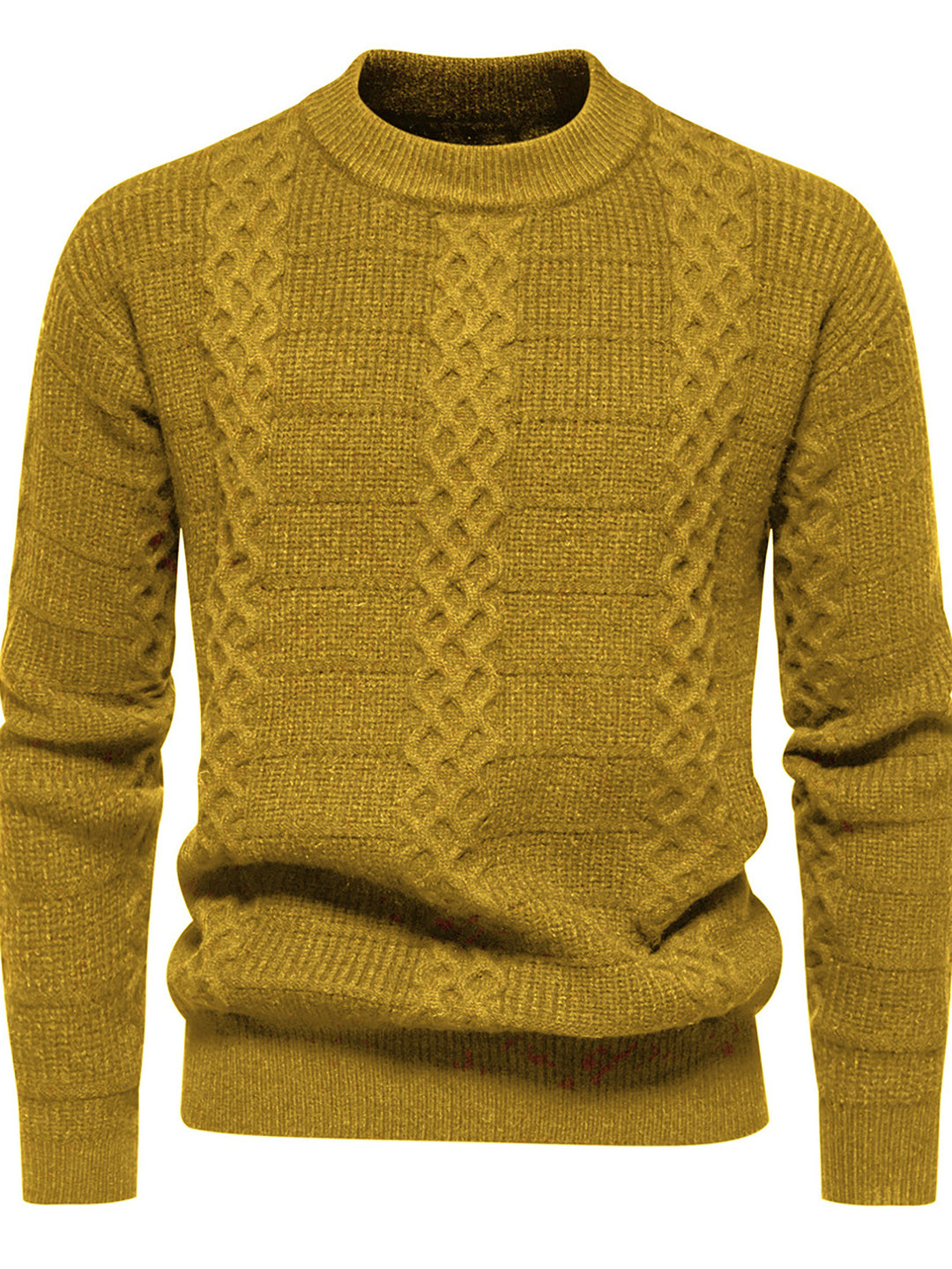 Herren Strukturierter Strickpullover mit hohem Kragen Echoarchiv
