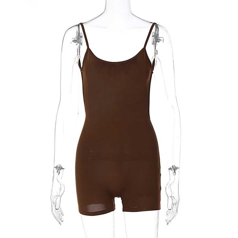 Damen Bodysuit mit schmalem Schnitt und feinen Spaghetti-Trägern Echo Archiv