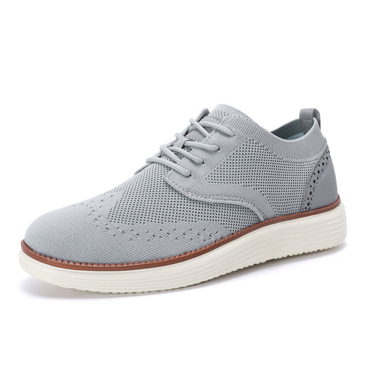 Herren nan gestrickter Oxford-Sneaker mit Wingtip-Perforation und federleichter EVA-Sohle Echo Archiv