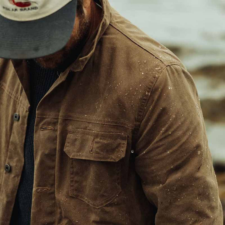 Herren wasserabweisende Casual-Jacke mit praktischen Brusttaschen Echoarchiv