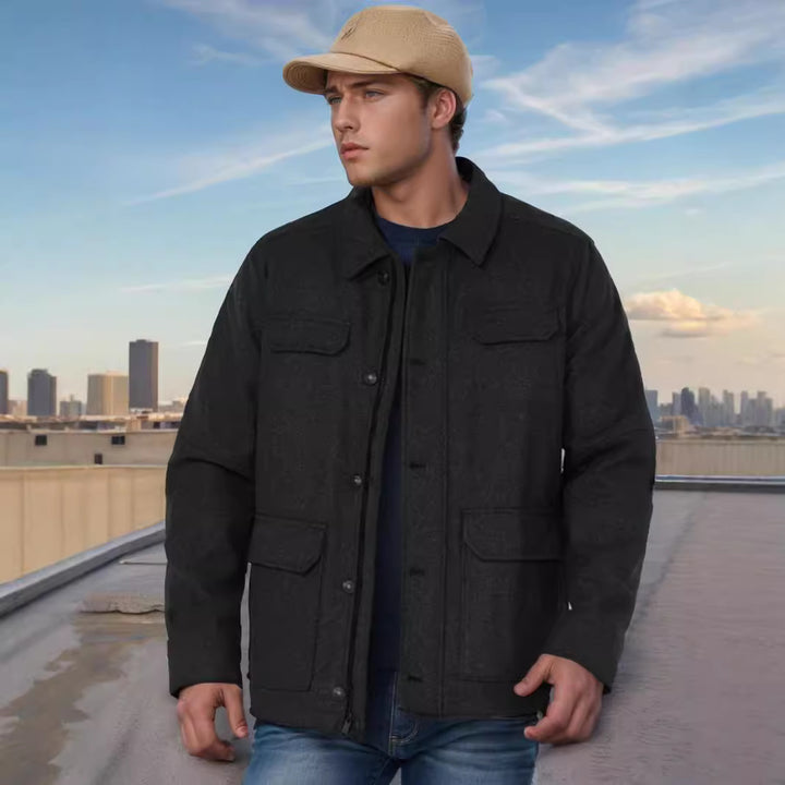 Herren multifunktionale Utility-Jacke mit großen Taschen Echoarchiv