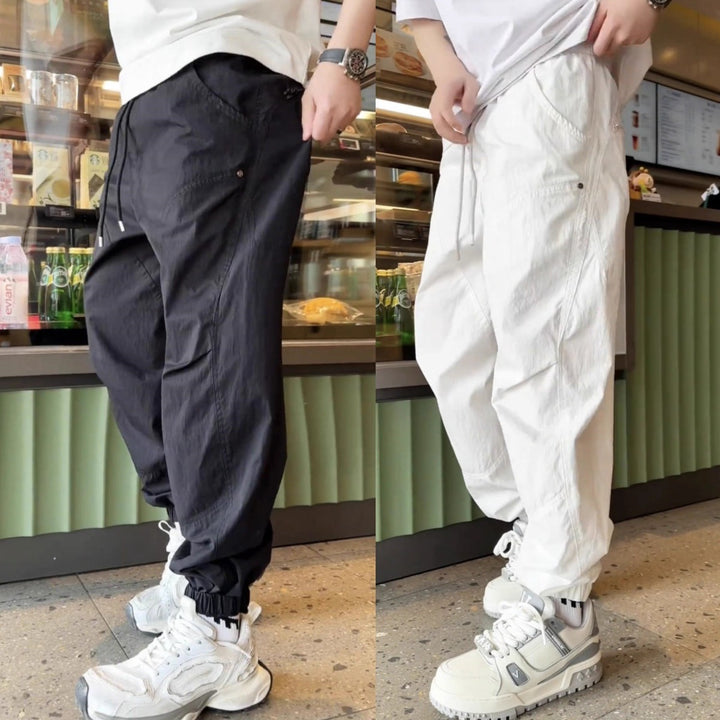 Herren Bequeme Cargo-Hose mit elastischem Bund Echoarchiv